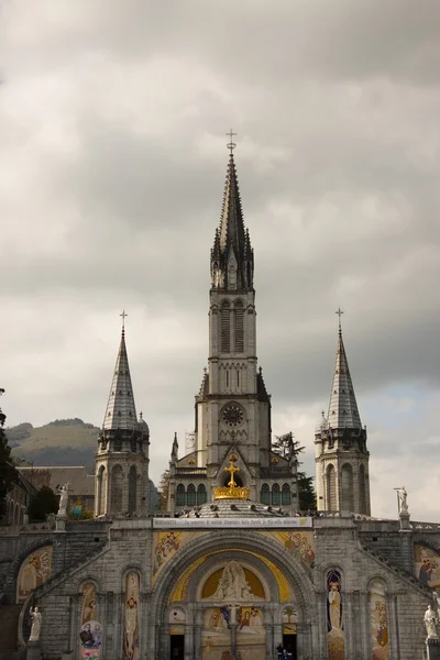 Francia Catedral de Lourdes — Foto de Stock
