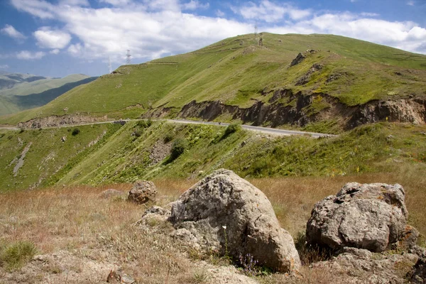 Armenië - route in de achtergrond — Stockfoto