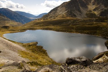 Aerial view - Pedourres lake clipart