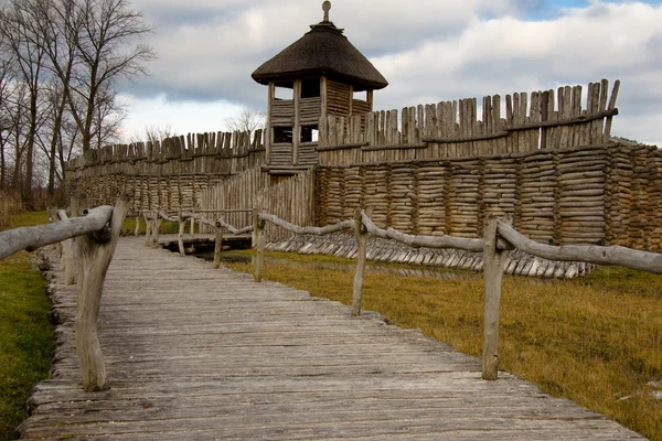 Biskupin - antiguo pueblo polaco —  Fotos de Stock