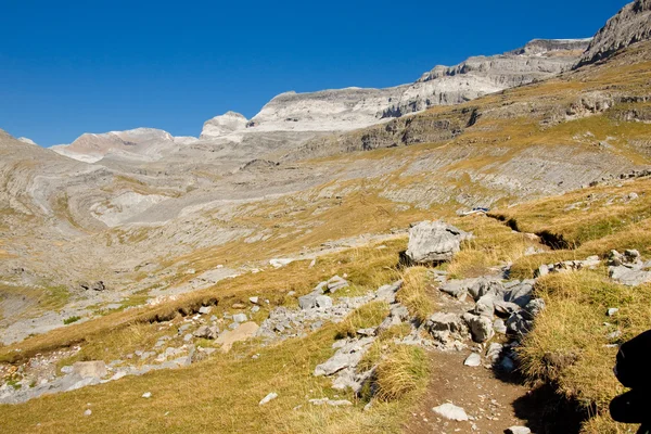 Monte perdido masiv - národního parku ordesa - sp — Stock fotografie