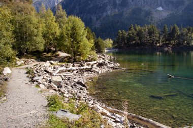 Sant Maurici lake - Pyrenees. clipart