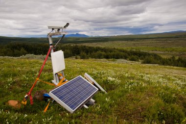 Security camera in nature - Iceland clipart