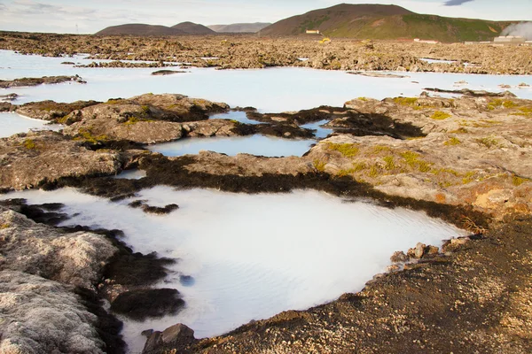 Курорт в Голубой Лагуне Исландии — стоковое фото