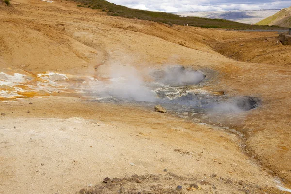 Zona geotérmica de Islandia. Paisaje colorido . — Foto de Stock
