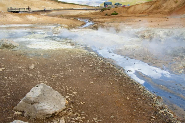 Geothermal area, colorful landscape - Iceland. — Stock Photo, Image