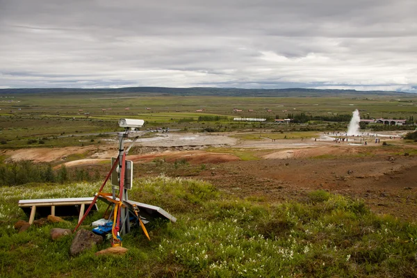 Камера видеонаблюдения в природе - Исландия. Герер — стоковое фото