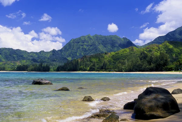 Baía de Hanalei, Kauai — Fotografia de Stock