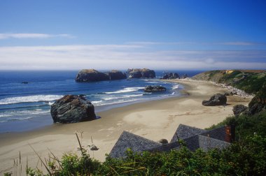 Peaceful Bandon beach clipart