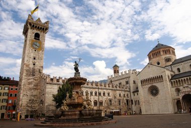 Piazza Duomo with the Torre Civica, Tren clipart