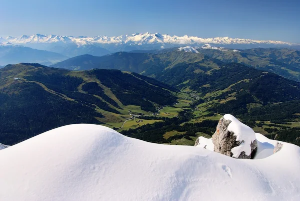 View from hochkonig to hohe tauern — Stock Photo, Image
