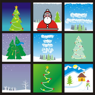 Web banner with holidays layouts clipart