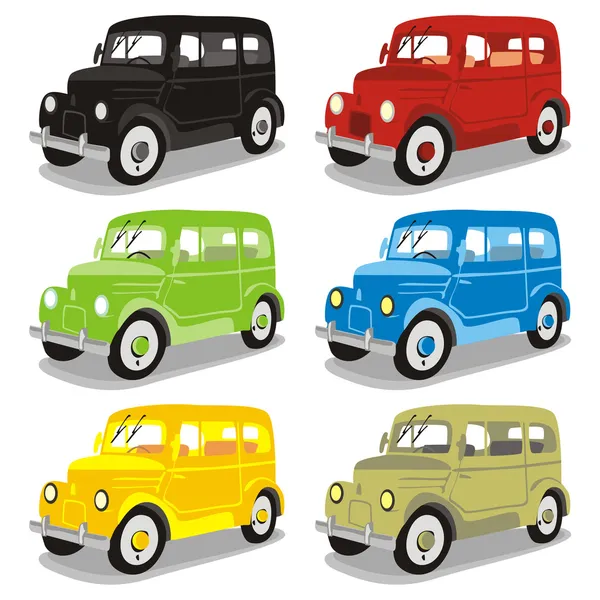 Solated αστεία αυτοκίνητα χρώμα — Διανυσματικό Αρχείο