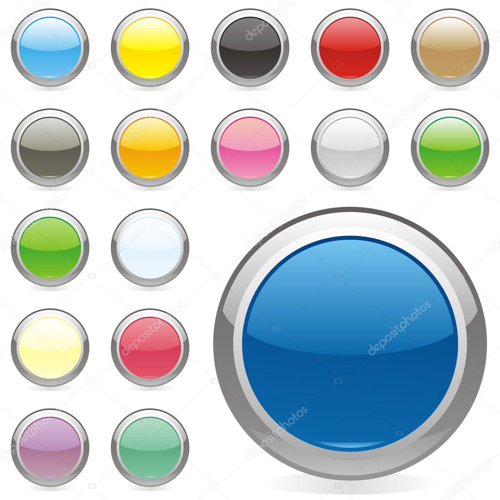 Vector editable round buttons