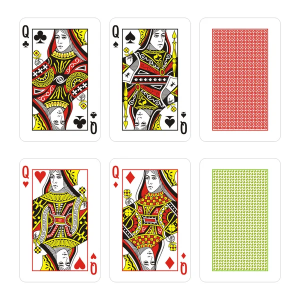 Vector high quality playing cards — Stock Vector