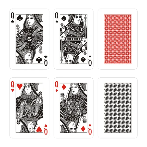 Vector high quality playing cards — Stock Vector