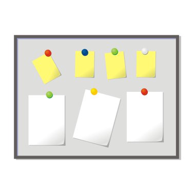 Vector magnetic board clipart