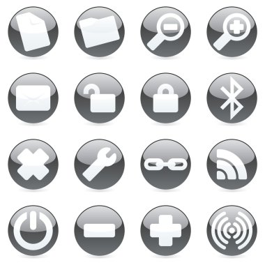 Vector web icons clipart