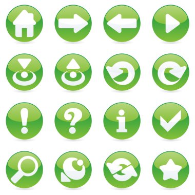 Vector web icons clipart