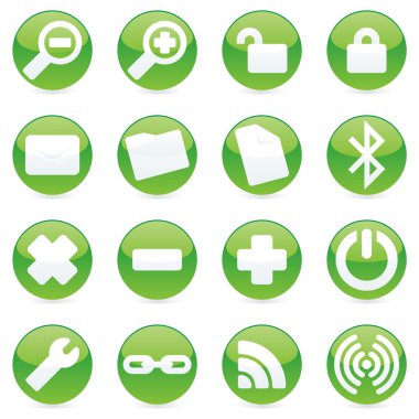 Vector web icons clipart