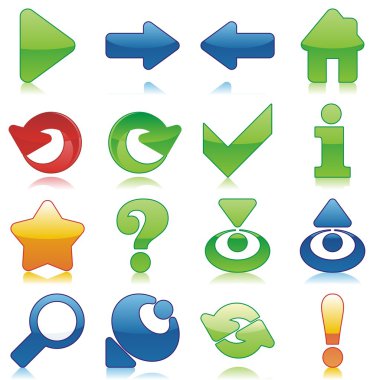 Vector web icons clipart