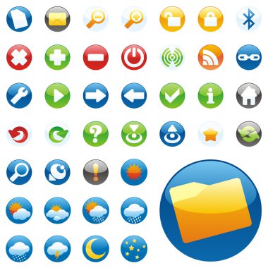 Vector web icons clipart