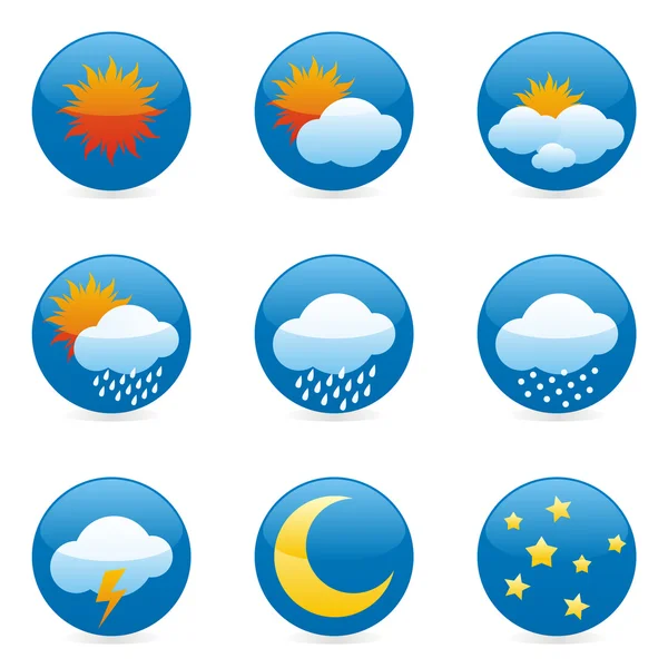 stock vector Isolated weather icons