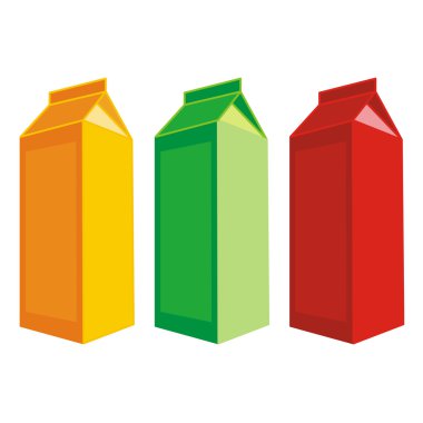 Isolated juice recipients clipart