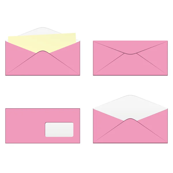 Isolated colored envelopes — Stock Vector