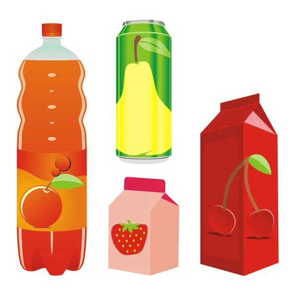 孤立的水果容器 — 图库矢量图片