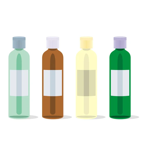 Flacons d'analgésiques isolés — Image vectorielle