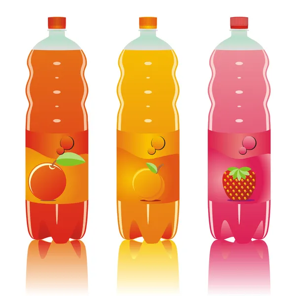 碳酸的饮料瓶 — 图库矢量图片