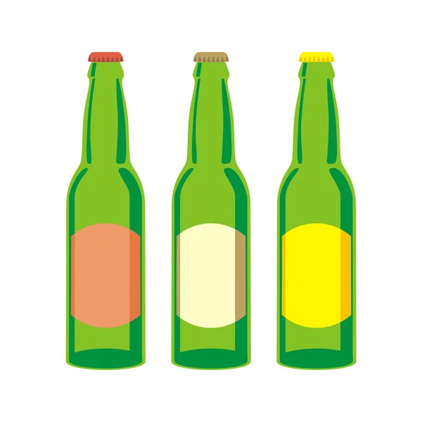 Elszigetelt sör üveg szett — Stock Vector