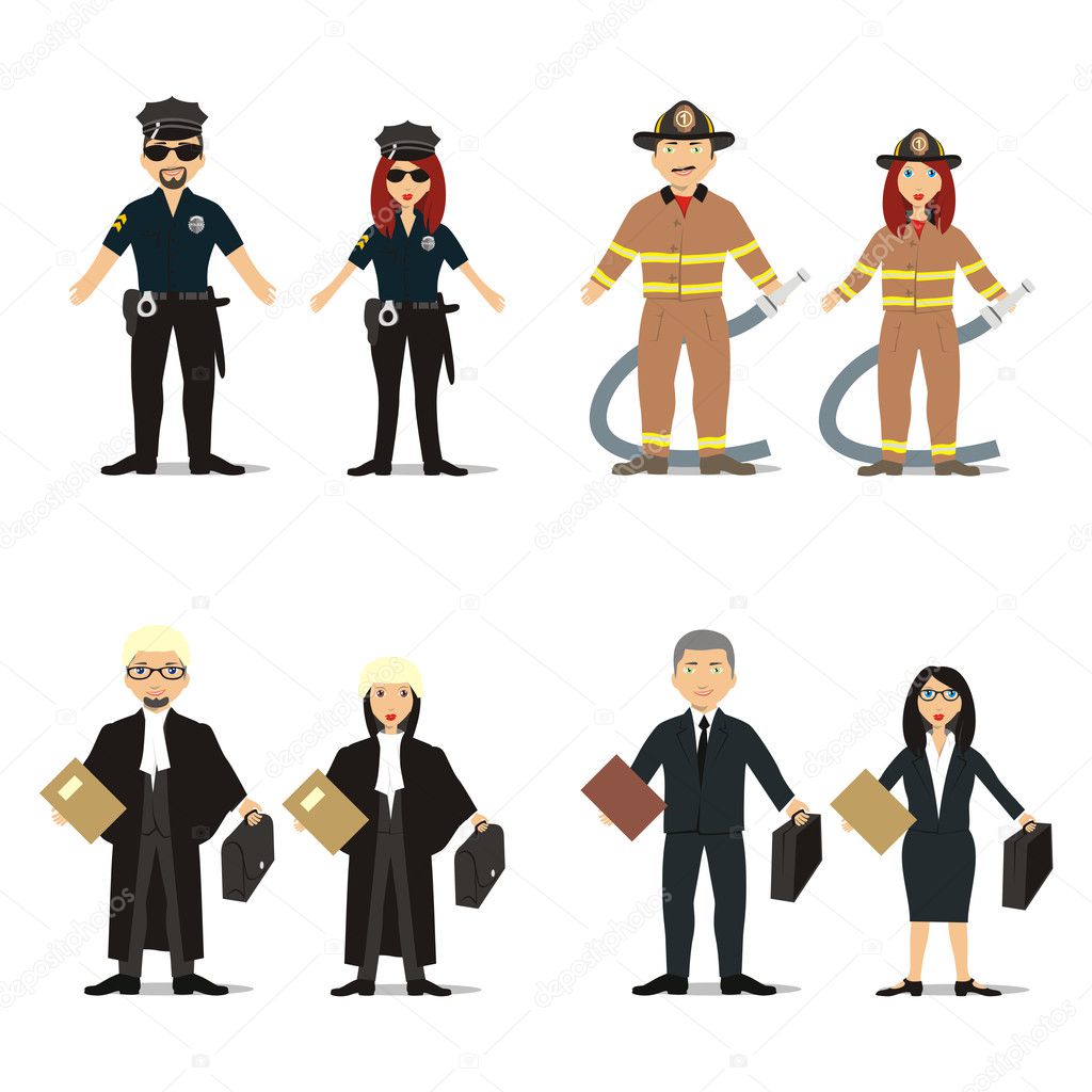 With different occupations — Stock Vector © pilgrimartworks #3130221