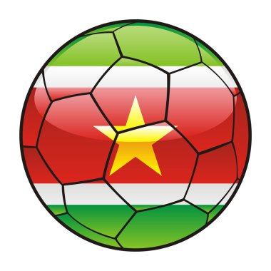 Surinam bayrağı futbol topu