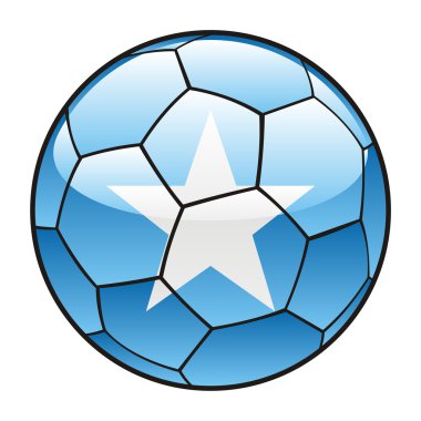 Futbol topu Somalia bayrağı