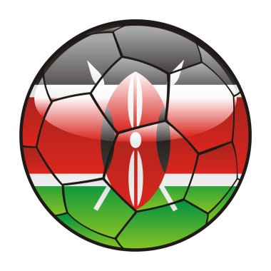 Kenya bayrağı futbol topu