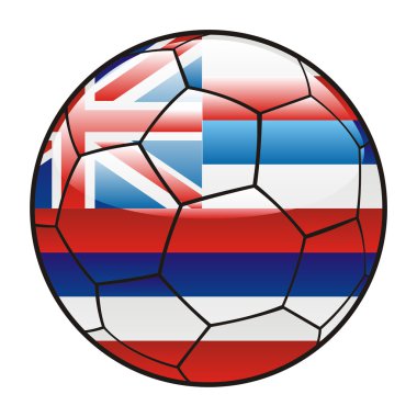 Hawaii bayrağı futbol topu