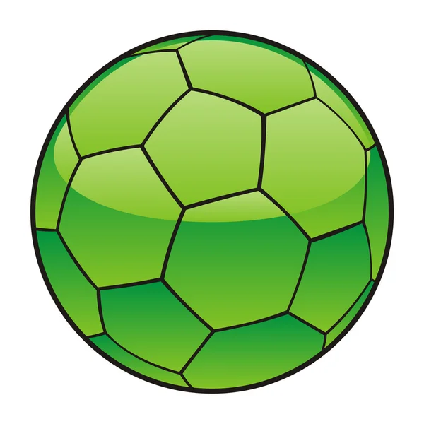 Drapeau libyen sur ballon de football — Image vectorielle