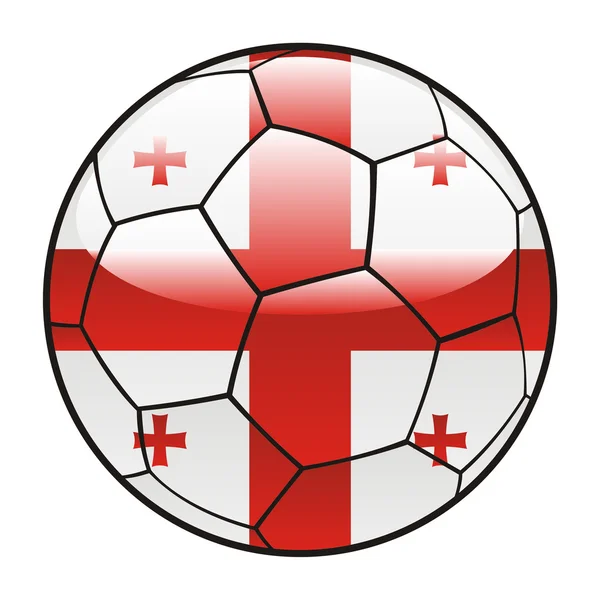 Bandera de Cerdeña en pelota de fútbol — Archivo Imágenes Vectoriales
