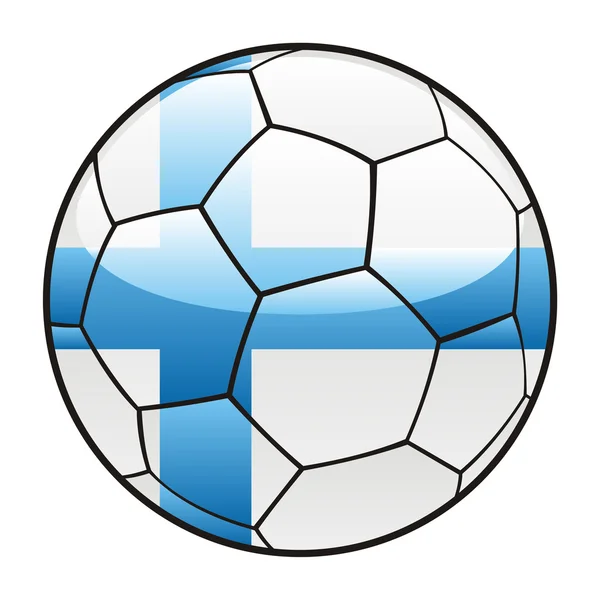 Bandeira da Eritreia na bola de futebol — Vetor de Stock