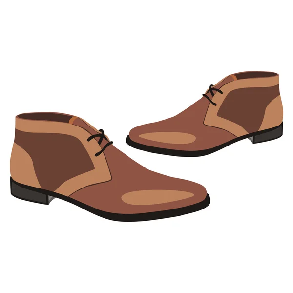 Иллюстрация мужской пары обуви — стоковый вектор