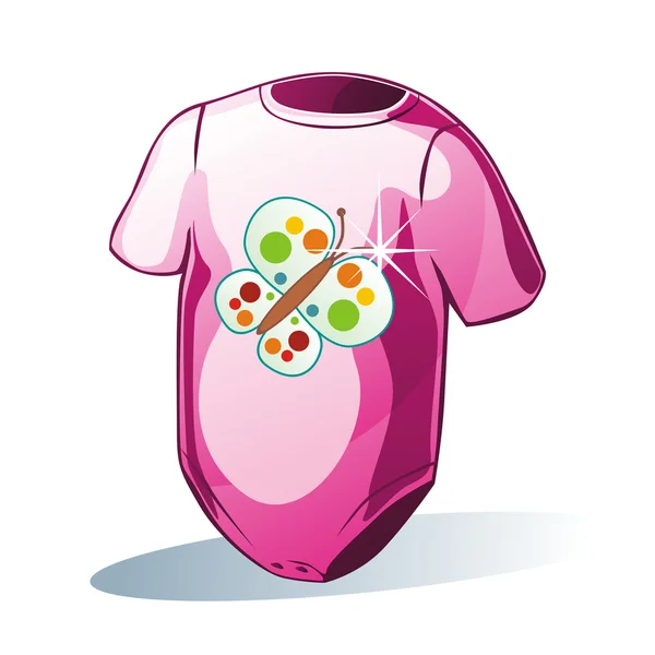 Απομονωμένο t-shirt μωρού — Διανυσματικό Αρχείο