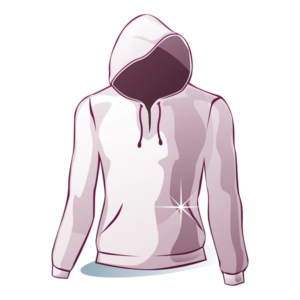 Isolerade hoodies — Stock vektor