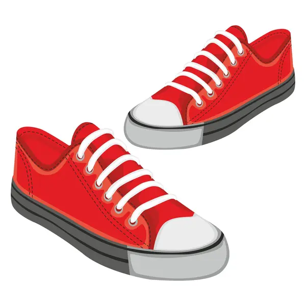 Illustration isolierter Schuhe — Stockvektor
