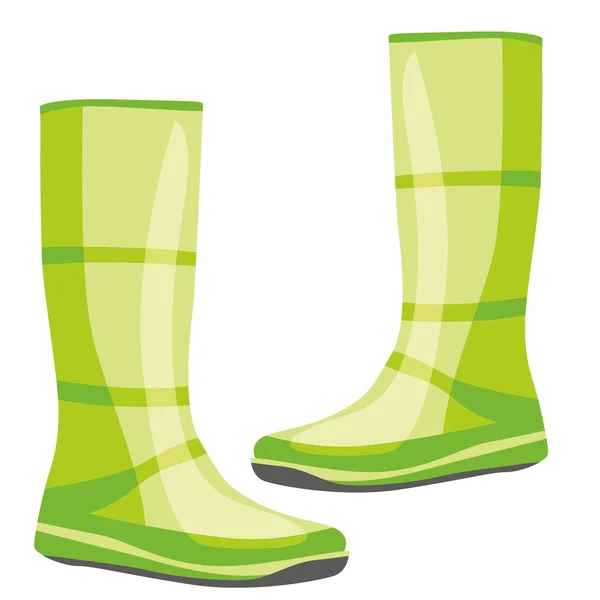Illustrazione di stivali di gomma isolati — Vettoriale Stock