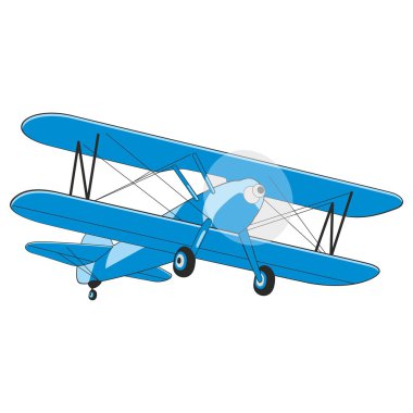 Vector illustration airplane clipart