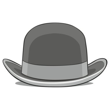 Illustration of one hat derby clipart