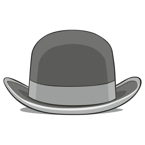 Ilustração de um chapéu derby —  Vetores de Stock