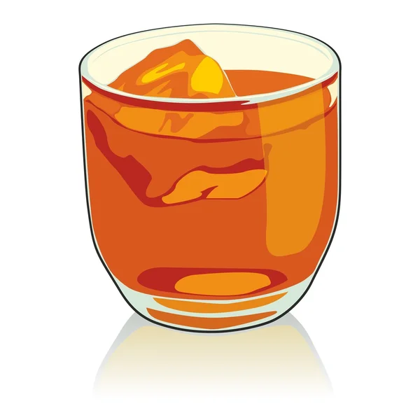 Whisky Glas — Stockvector